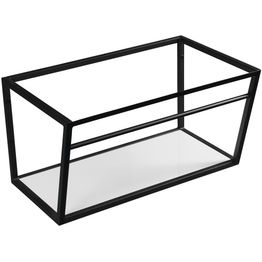 Pesualtaan seinäteline Interia Ska 750 mm mattamusta hyllytasolla