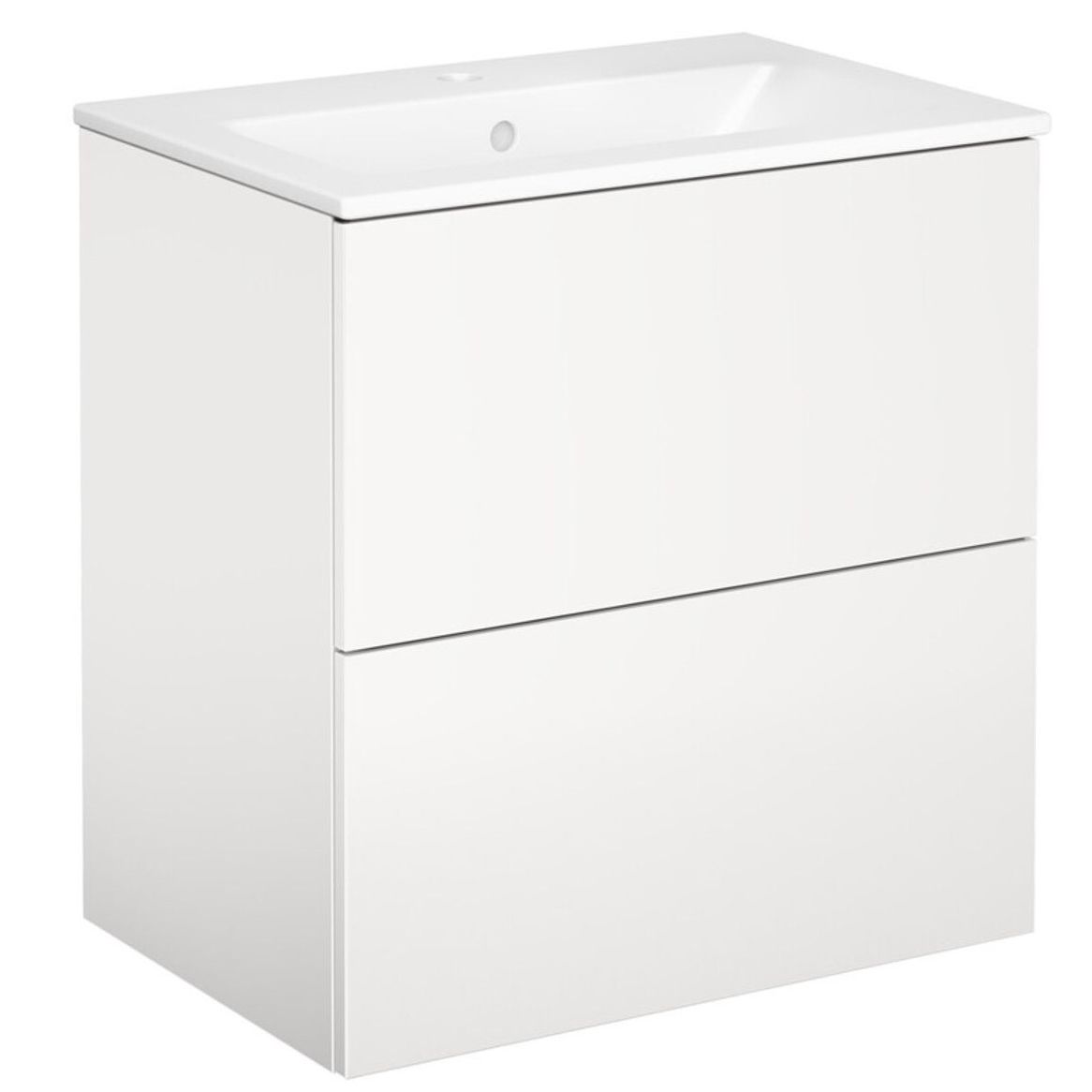 Allaskaappi tasoaltaalla Gustavsberg Graphic Base, 60 cm, valkoinen