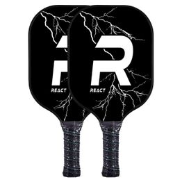 Pickleballsetti React sis. 2 pickleballmailaa ja pallot lasikuitu