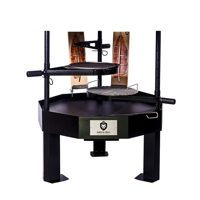 Pihagrilli Carelia Grill® 9K-100 matala ilman huuvaa musta