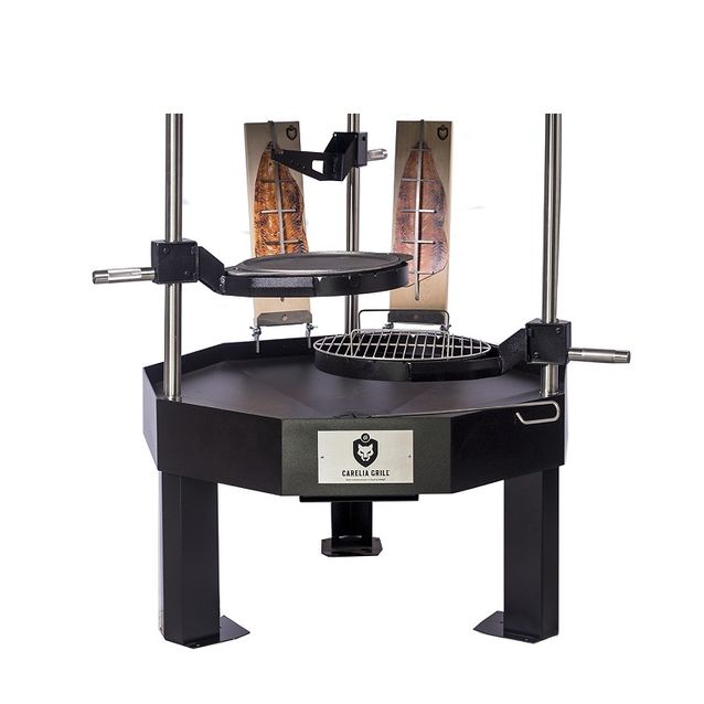 Pihagrilli Carelia Grill® 9K-100 Premium matala ilman huuvaa musta