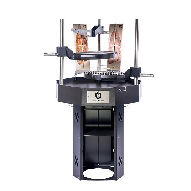 Pihagrilli Carelia Grill® 9K-80 Premium korkea ilman huuvaa musta