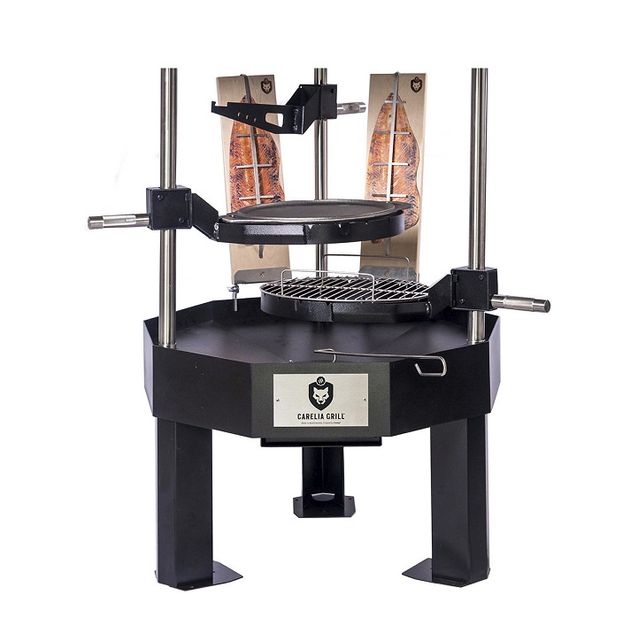 Pihagrilli Carelia Grill® 9K-80 Premium matala ilman huuvaa musta