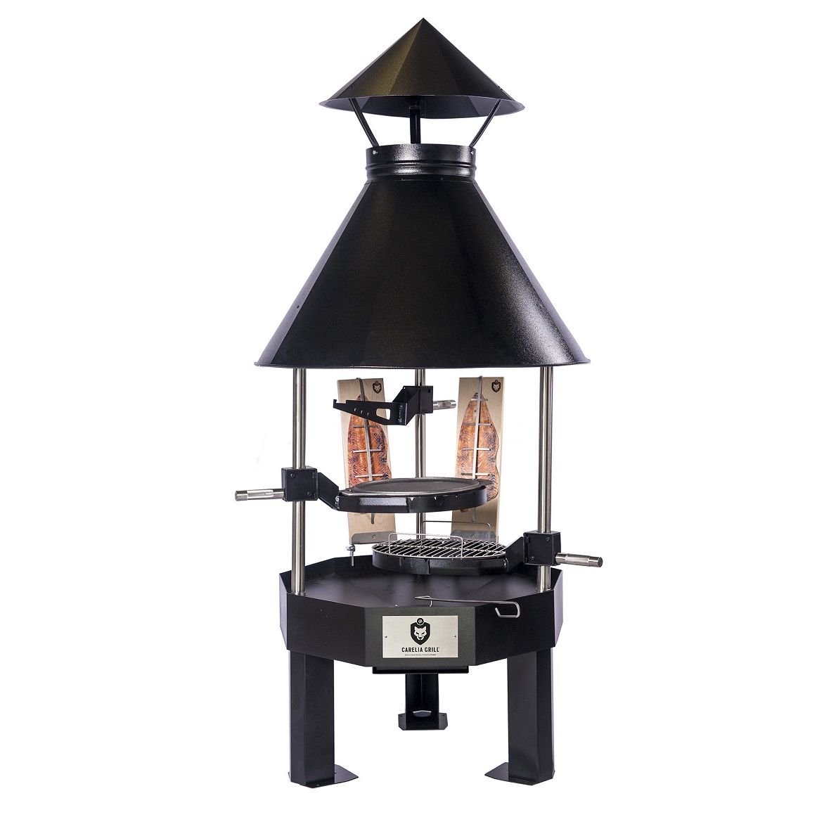 Pihagrilli Carelia Grill® 9K-80 Premium matala musta