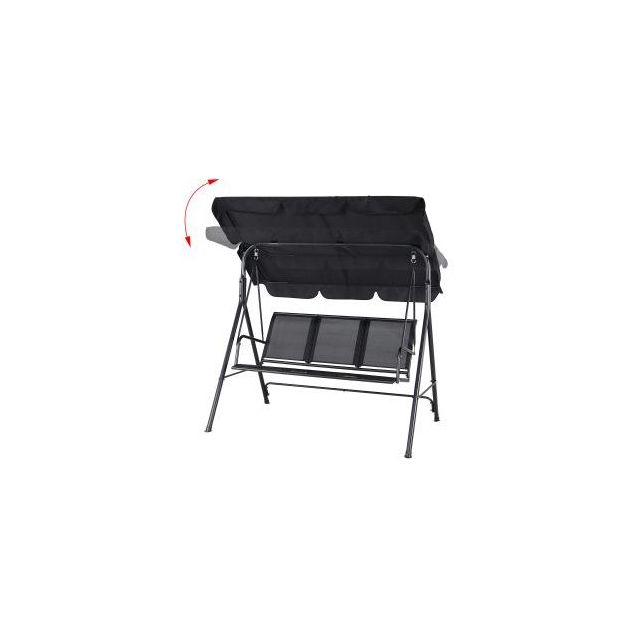 Pihakeinu AB Polar 3 hlö katoksella musta