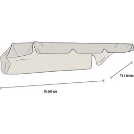 Pihakeinun katos Olbia beige