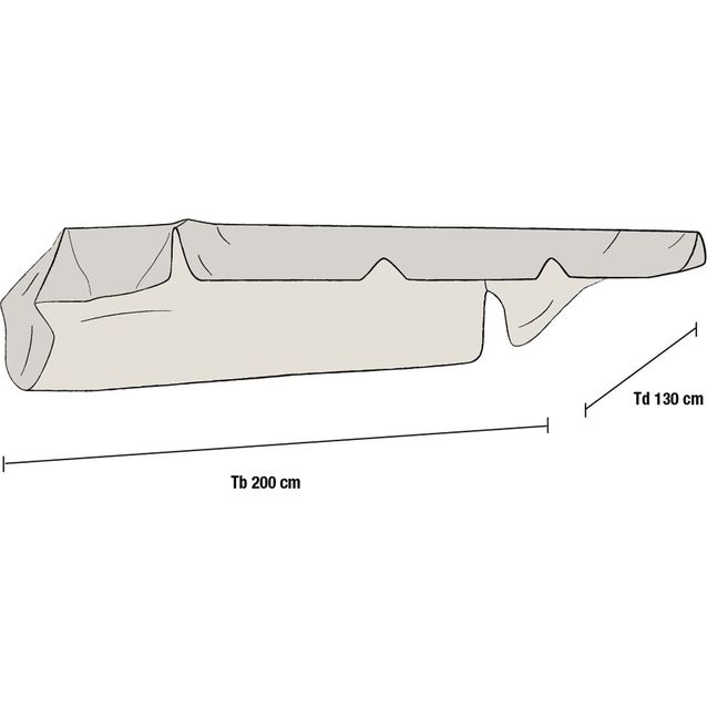 Pihakeinun katos Olbia beige