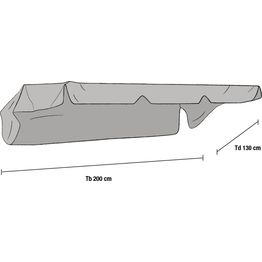 Pihakeinun katos Olbia harmaa