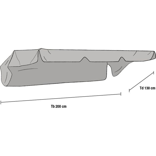 Pihakeinun katos Olbia harmaa