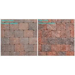 Pihakivi Benders Labyrint/Troja Antik Makro 210x210x50 mm punainen sekoitus