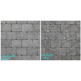 Pihakivi Benders Labyrint/Troja Antik Puolikivi 105x140x50 mm grafiitti