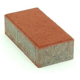 Pihakivi Rudus Kartanokivi 80 278x138x80 mm sileä punainen