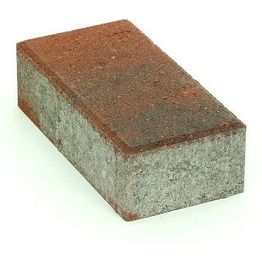 Pihakivi Rudus Kartanokivi 80 278x138x80 mm sileä punamusta