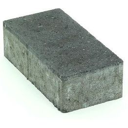 Pihakivi Rudus Kartanokivi 80 viisteetön 277x137x80 mm sileä musta