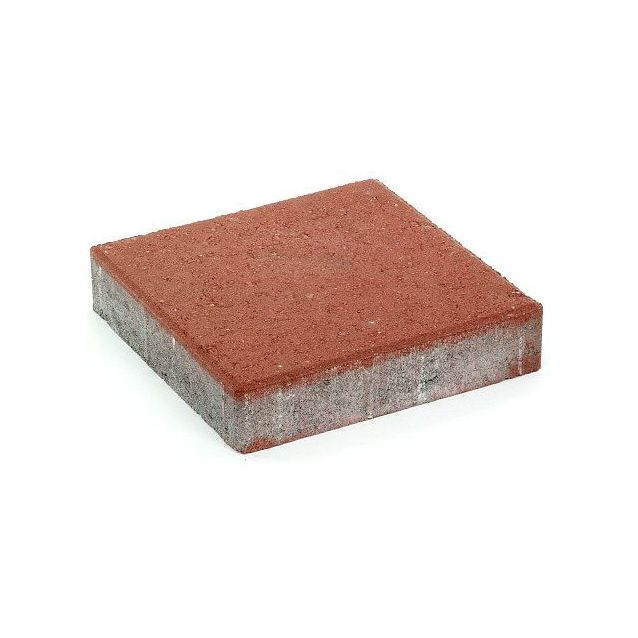 Pihakivi Rudus Kartanolaatta 80 278x278x80 mm sileä punainen