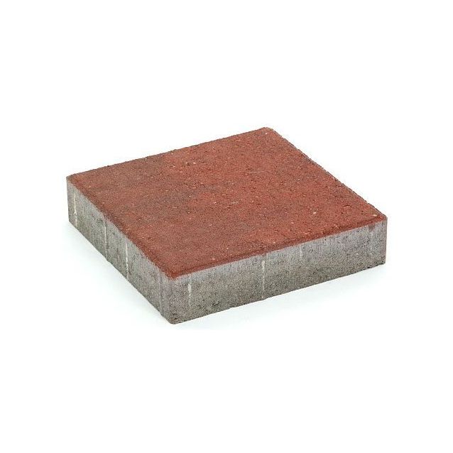 Pihakivi Rudus Kartanolaatta 80 278x278x80 mm sileä punamusta