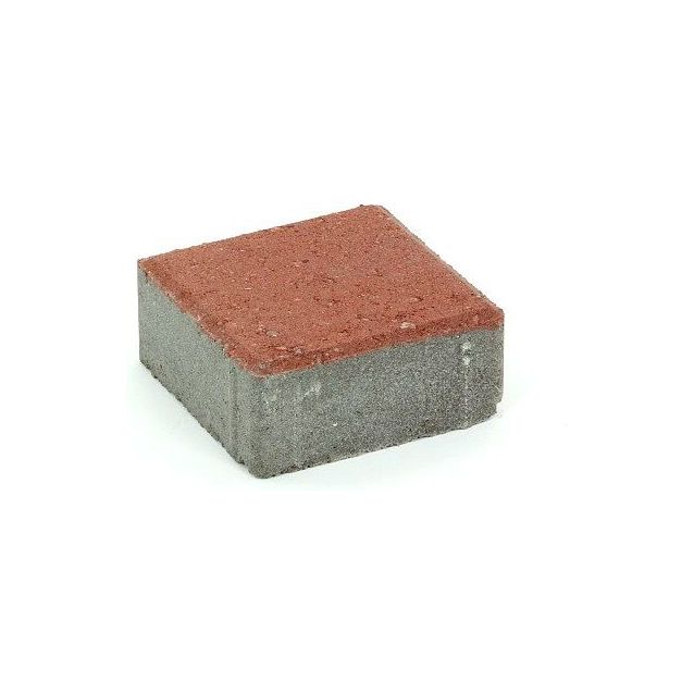 Pihakivi Rudus Kartanonoppa 60 138x138x60 mm sileä punainen