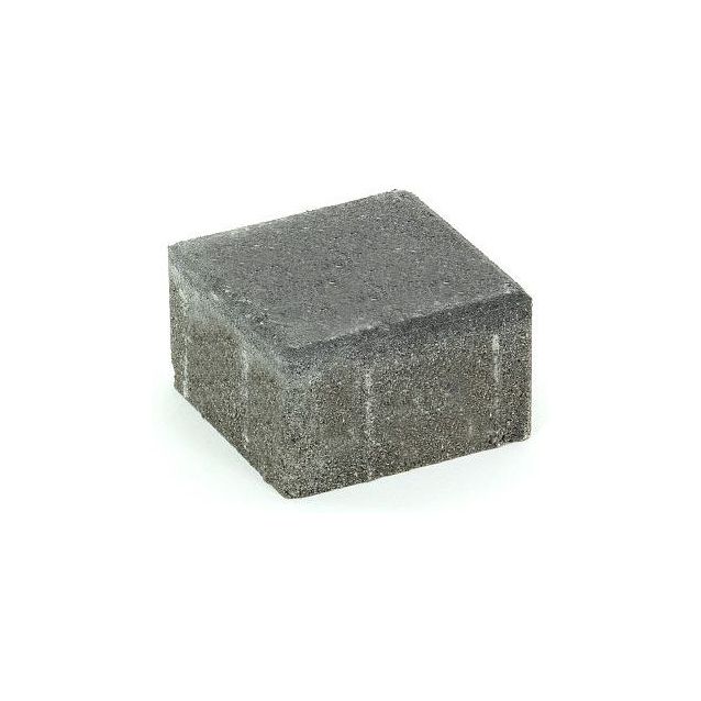 Pihakivi Rudus Kartanonoppa 80 138x138x80 mm sileä musta