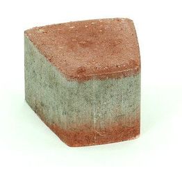 Pihakivi Rudus Klassikko iso kaarre 80 110x115x80 mm sileä punainen