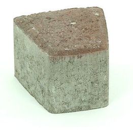 Pihakivi Rudus Klassikko iso kaarre 80 110x115x80 mm sileä punamusta