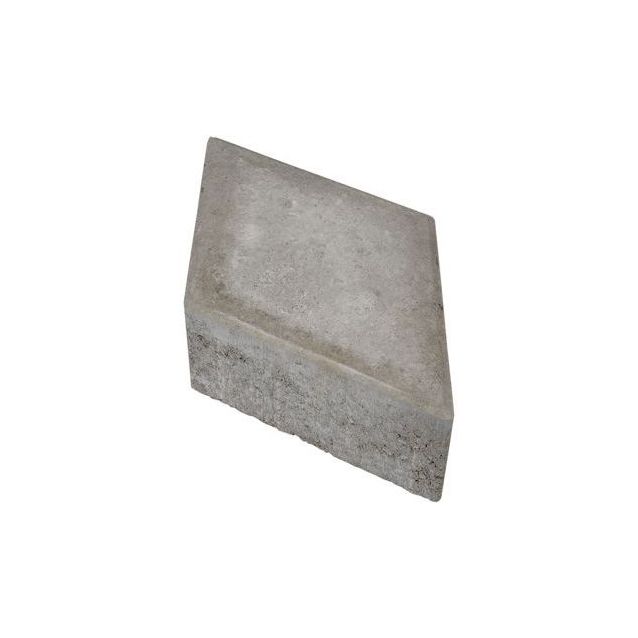 Pihakivi Rudus Rombakivi 80 334x197x80 mm sileä harmaa