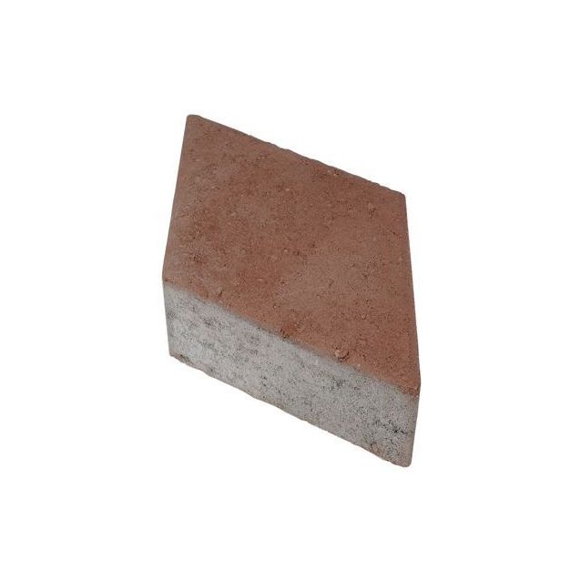 Pihakivi Rudus Rombakivi 80 334x197x80 mm sileä punainen