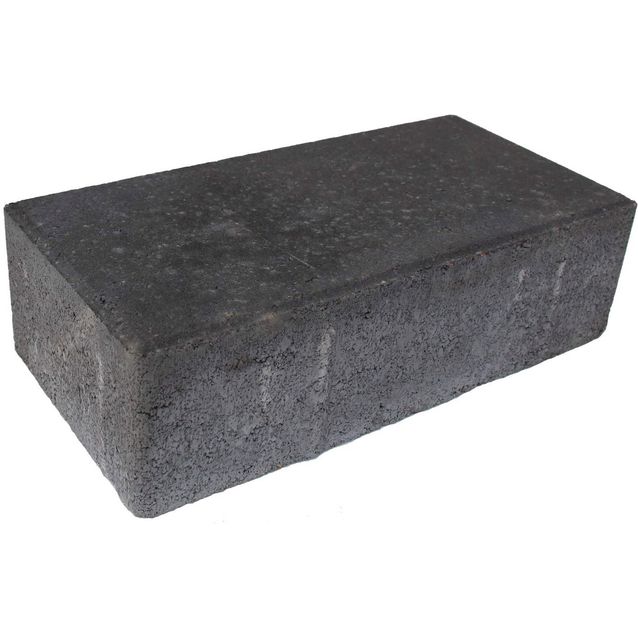 Pihakivi Lakka Katukivi 80 278x138x80 mm musta
