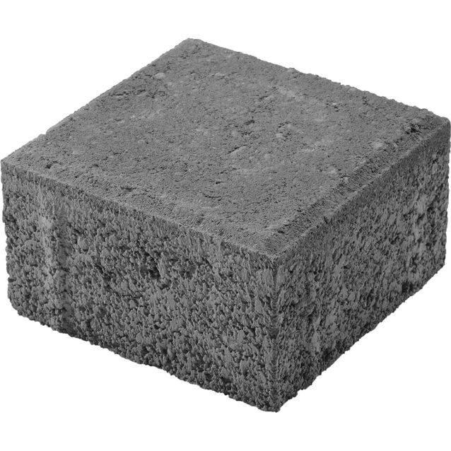 Pihakivi Lakka Nupukivi 80 138x138x80 mm musta