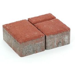 Pihakivisarja Rudus Milano-kivet 80 mm sileä punainen