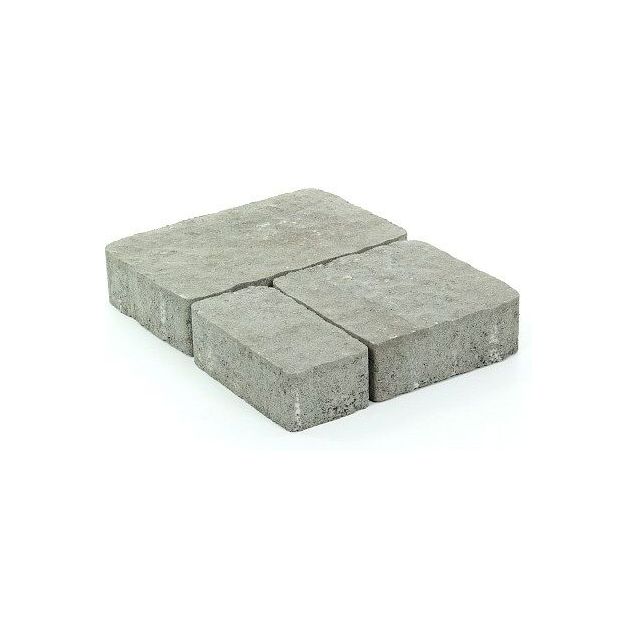 Pihakivisarja Rudus Napoli-kivet 80 mm profiloitu harmaa