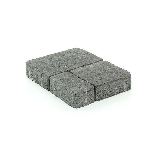 Pihakivisarja Rudus Napoli-kivet 80 mm profiloitu musta