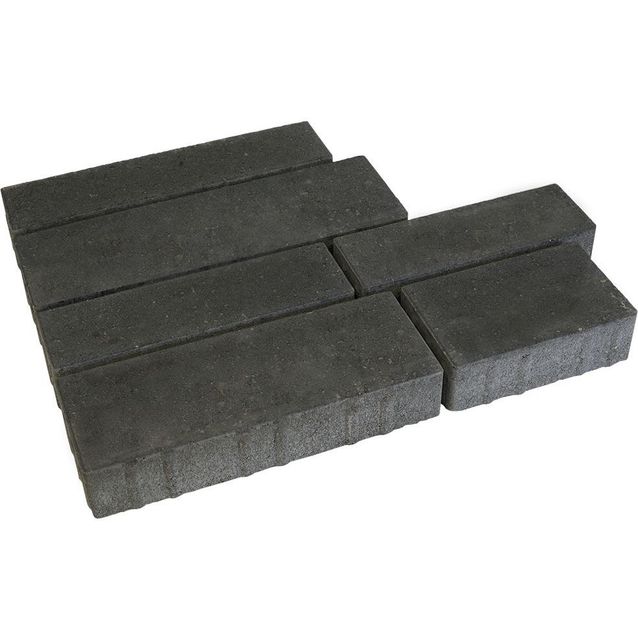 Pihakivisarja Rudus Piano-kivet 80 mm sileä musta