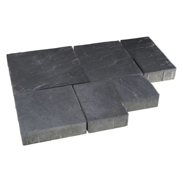 Pihakivisarja Rudus Roomalaiset isot kivet 80 mm profiloitu musta