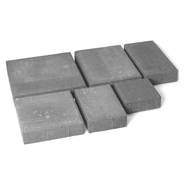 Pihakivisarja Rudus Roomalaiset isot kivet 80 mm sileä harmaa