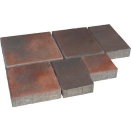 Pihakivisarja Rudus Roomalaiset isot kivet 80 mm sileä punamusta