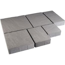 Pihakivisarja Rudus Roomalaiset pienet kivet 80 mm profiloitu harmaa