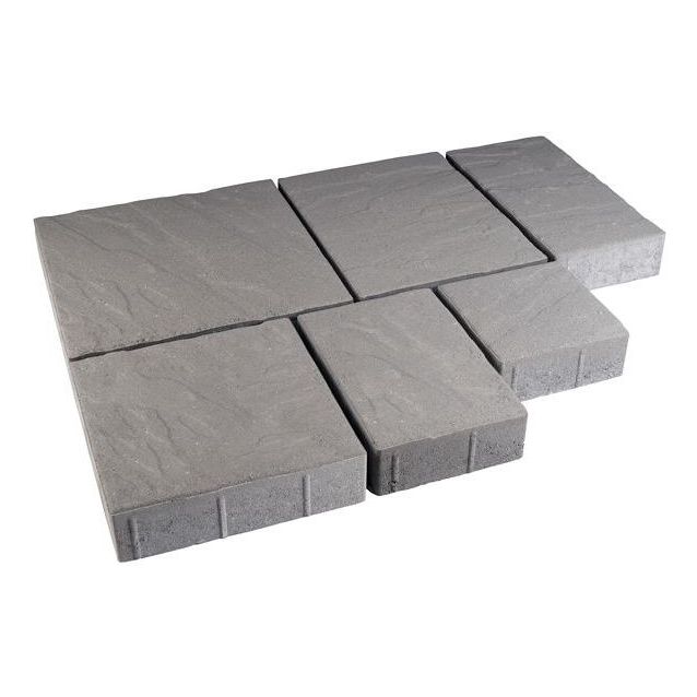 Pihakivisarja Rudus Roomalaiset pienet kivet 80 mm profiloitu harmaa