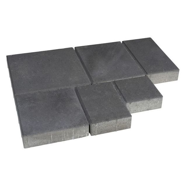 Pihakivisarja Rudus Roomalaiset pienet kivet 80 mm sileä musta