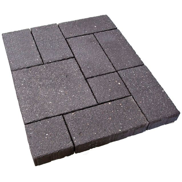 Pihakivisarja Lakka Agorakivet 80 eri kokoja rustiikki musta