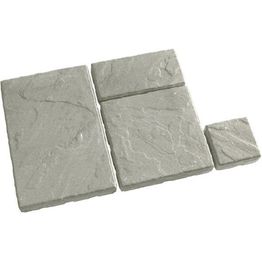 Pihalaattasarja Rudus Tosca-laatat 55 mm profiloitu harmaa