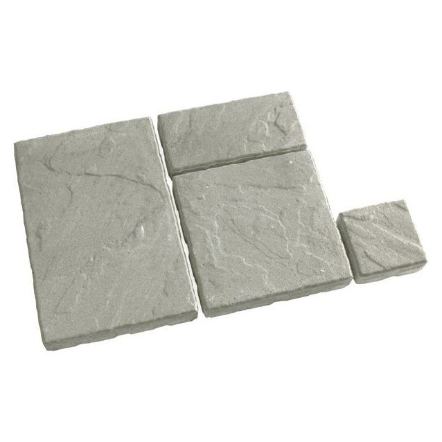 Pihalaattasarja Rudus Tosca-laatat 55 mm profiloitu harmaa