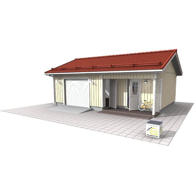 Autotalli Piharati A10, 41.5m²