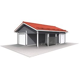 Autotalli ja -katos Piharati C4, 36.5m²