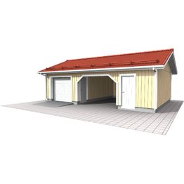 Autotalli ja -katos Piharati C7, 61m²