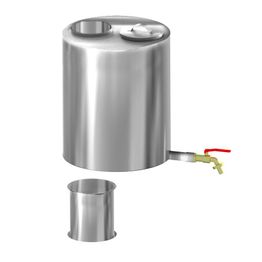 Piippusäiliö Schiedel Ø 115 mm piippuihin kirkas rst