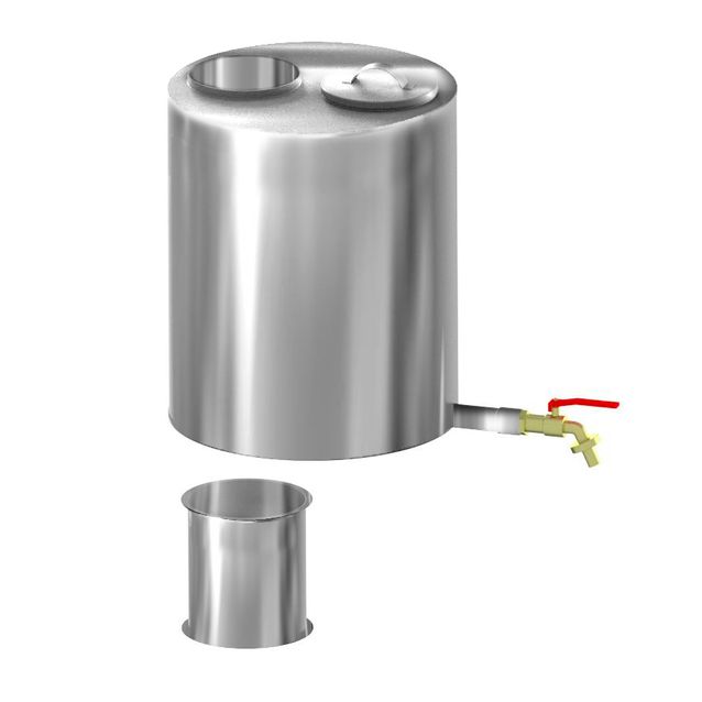 Piippusäiliö Schiedel Permeter Smooth Ø 120 mm, kirkas rst