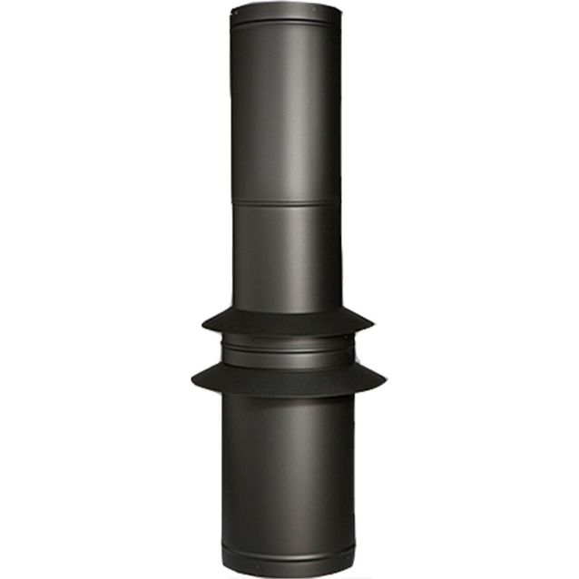 Piippusetti (1,5m+läpivienti+kaulus) musta