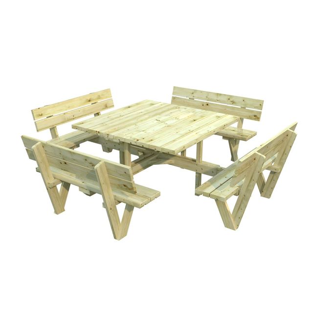 Piknik pöytäryhmä Palmako Arthur 274x274 cm vihreä