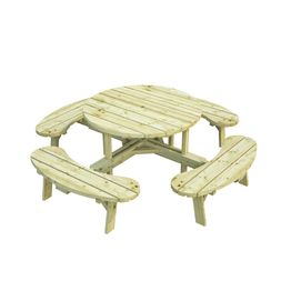 Piknik pöytäryhmä Palmako Oscar 231x231 cm vihreä