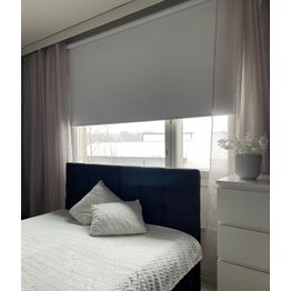 Pimentävä rullaverho Ihanin XL valkoinen pituus 250 cm eri leveyksiä